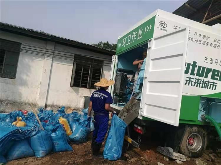 老边工业污泥压干处理
